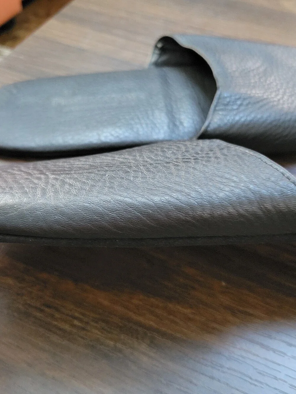 Penhaligon's Leather Slip On Bedroom Slippers Mens Size Large Comfort Luxury